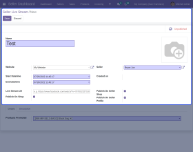 Odoo Marketplace With Facebook Live Stream