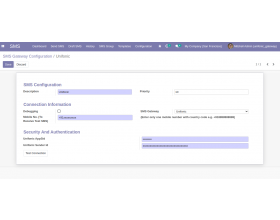 Odoo Unifonic SMS Gateway