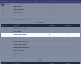 Odoo Website Onepage Checkout