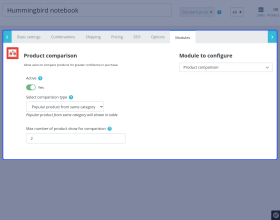 Prestashop Product Comparison