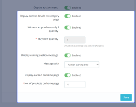 PrestaShop Product Auction 