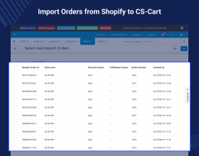 CS-Cart Shopify Connector