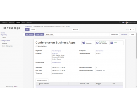 Odoo Events: Calendar View 