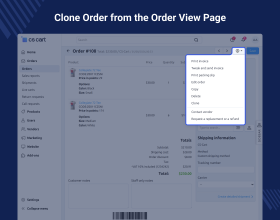 CS-Cart Order Clone