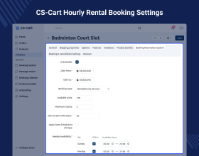 CS-Cart Booking Reservation System