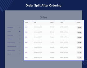 Marketplace Split Order for WooCommerce