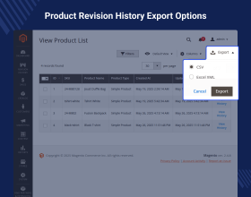 Magento 2 Product Revision History Extension