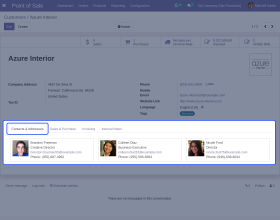 Odoo POS Customer Contact