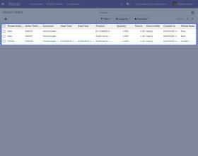 Odoo Rental Sale Management