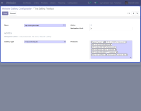 Odoo Website Product Gallery