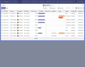 Odoo Project Task Start Stop