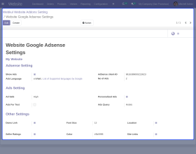 Odoo Website Google Adsense