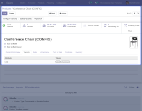 Odoo POS Product Variants