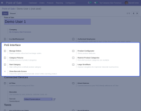 Odoo POS Barcode Screen