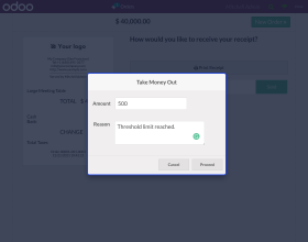 Odoo POS Cash Drawer Alert