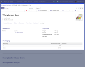Odoo POS Manage Packages with Pricelist