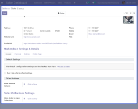 Odoo Marketplace Seller Collection Page