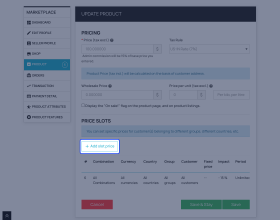Prestashop Marketplace Slot Pricing