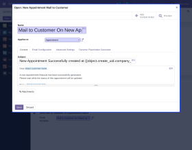 Odoo Appointment Management System