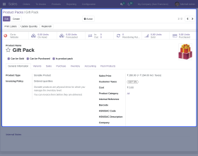 Odoo Product Pack