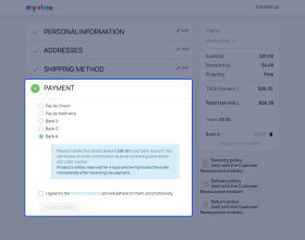 PrestaShop Multi Bank Wire Payment