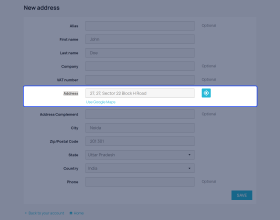 Prestashop Auto-fill Address Form | Google Address