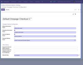 Odoo Website Onepage Checkout