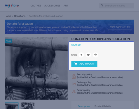 Prestashop Donate To Charity