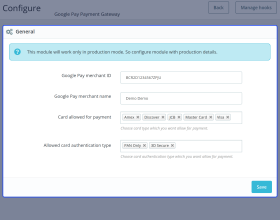 Prestashop Google Pay Payment Gateway