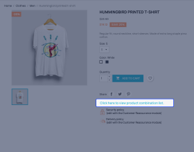 Prestashop Product Combinations Table/List View with Add to Cart