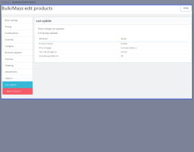 Prestashop Bulk Product Edit