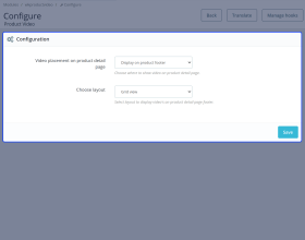 Prestashop Product Video