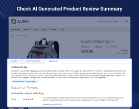 Magento 2 ChatGPT Product Review Summary