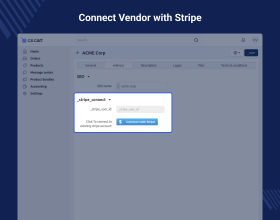 CS-Cart Stripe Connect Standard Account