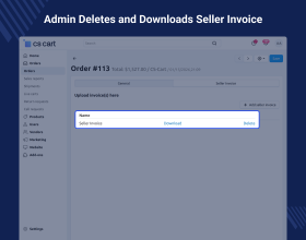 CS-Cart Seller Invoice
