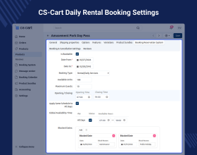 CS-Cart Booking Reservation System