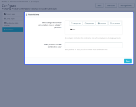 Prestashop Product Combinations Table/List View with Add to Cart