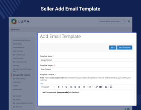 Magento 2 Seller Coupons Marketplace Add-on