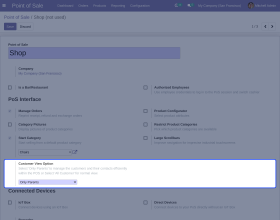 Odoo POS Customer Contact