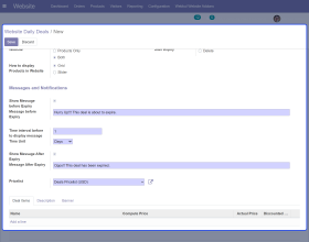 Odoo Website Daily Deals