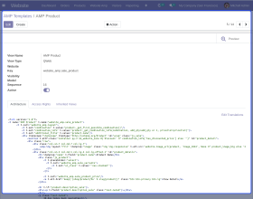 Odoo Website AMP (Accelerated Mobile Pages)