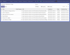 Odoo Website Collection Page