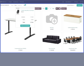 Odoo Website Cart Settings