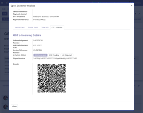 Odoo GST e-Invoicing System