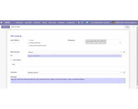 Odoo Unifonic SMS Gateway