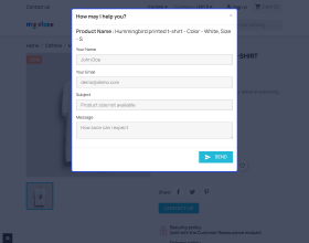 Prestashop Ajax Contact Form