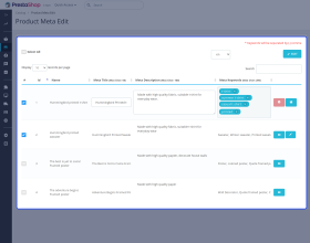 Prestashop Custom Product & Category Meta Details