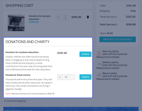 Prestashop Donate To Charity