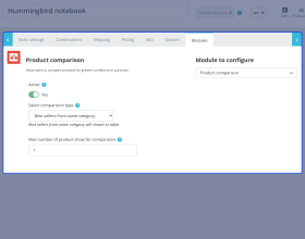 Prestashop Product Comparison