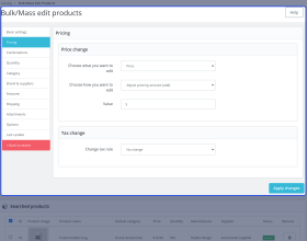 Prestashop Bulk Product Edit